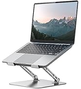 Orlian Laptop Stand Adjustable Computer Stand Sturdy Aluminum Laptop Stand for Desk Foldable Lapt...