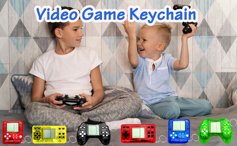 Video Game Party Favors for Kids, Arcade Video Game Keychain Video Game Party Supplies Party Favors