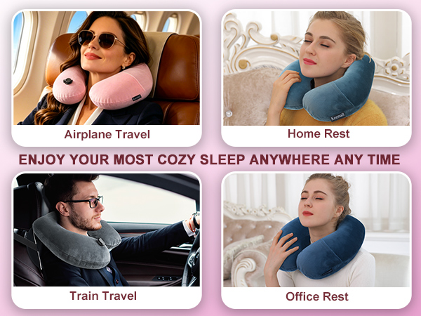 inflatable travel pillows for airplanes