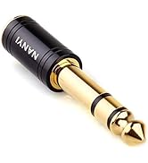 NANYI 1/4'' Male to 1/8'' Female Stereo Headphone Adapter Connect Cable, Upgrade 6.35mm Jack Ster...