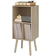 Record Player Stand with Vinyl Storage, Wooden Vinyl Record Stand, Record Player Cabinet, Record ...