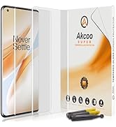 Akcoo for OnePlus 8 Pro Matte Screen Protector -2 Pack, AG Tempered Glass (UV Set), Anti Glare, A...