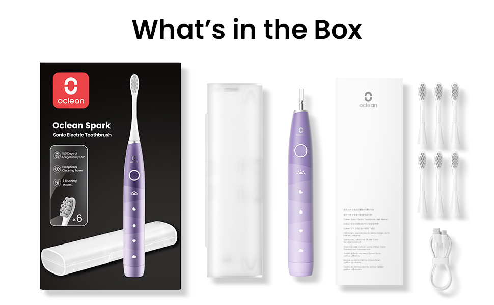 Oclean Electric Toothbrush for Adults, Rechargeable Sonic Travel Toothbrush