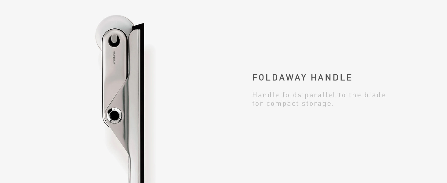 Foldaway Handle | Folds parallel to the blade for compact storage