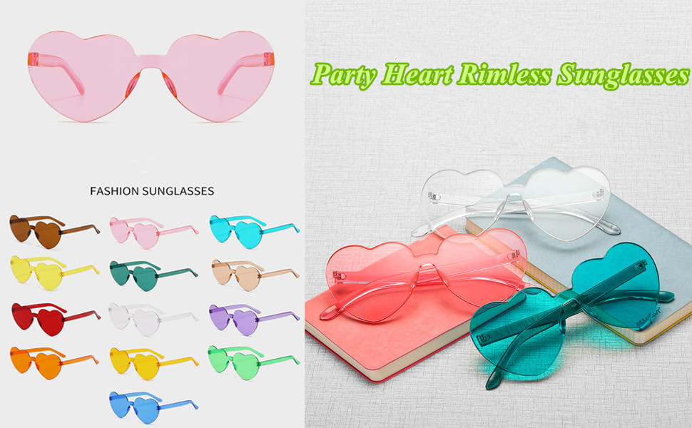 Rimless Heart Sunglasses