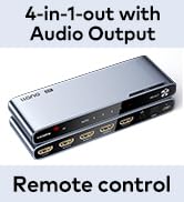 4 in 1 out with audio output