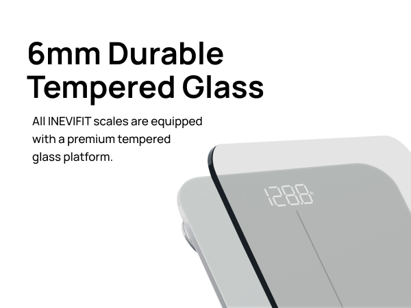 INEVIFIT Premium Bathroom Scale - I-SS001S - Premium A+ - Mobile