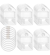 BENECREAT 30Pcs Acrylic Floss Drops with 6Pcs Stainless Steel Wire, Embroidery Thread Organizers,...