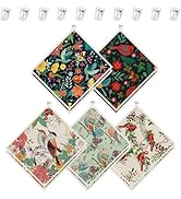 wlich 10PCS Swedish Dishcloths for Kitchen, Reusable Dish Rags for Washing Dishes with Clips, Non...