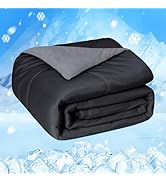 HOMFINE Cooling Comforter Japanese Double-Sided Cold Tech Fabric Cooling Blanket for Night Sweats...
