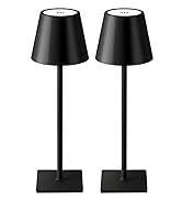 KDG 2 Pack Cordless Table Lamp,Portable LED Desk Lamp, 5000mAh Battery Operated, 3 Color Stepless...