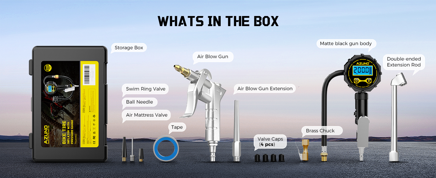 digital tire inflator with pressure gauge