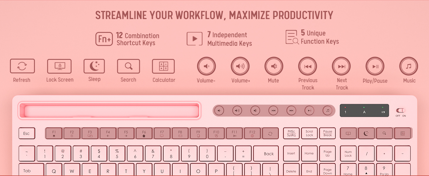 wireless keyboard shortcut keys