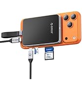 ORICO 10Gbps Magnetic M.2 NVMe SSD Enclosure with USB-C Dock Compatible for Phone 17/16/15 Pro/Ma...
