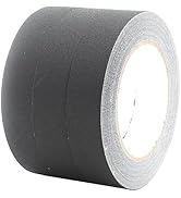 AMOGATO Black Gaffer Tape 1 InchX 33Yards 3Rolls - Waterproof, Tearable, Writable, Matte Finish -...