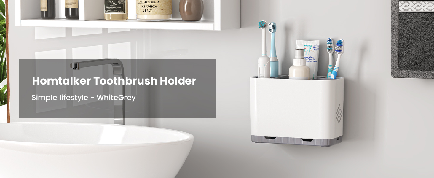 multi-function toothbrush holder