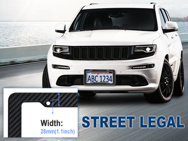 license plate frames holder carbon fiber black car black cool tag number plastic 2 pack cover screw