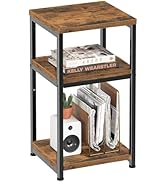 Simple Trending 3 Tier End Table, Side Table Sofa Couch Table for Living Room, Night Stand Storag...