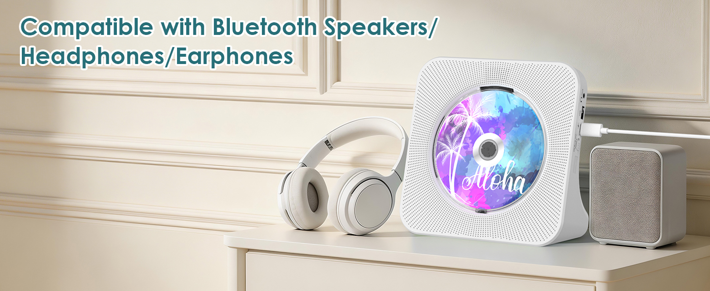 White cd player