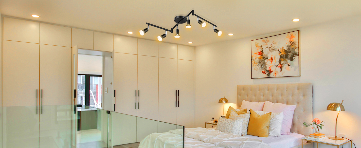 The adjustable track spotlight with superior functionality for applications