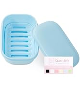 Quatish Leakproof Soap Holder 1 Pack, Travel Soap Container with Lid, Travel Size Toiletries, Por...