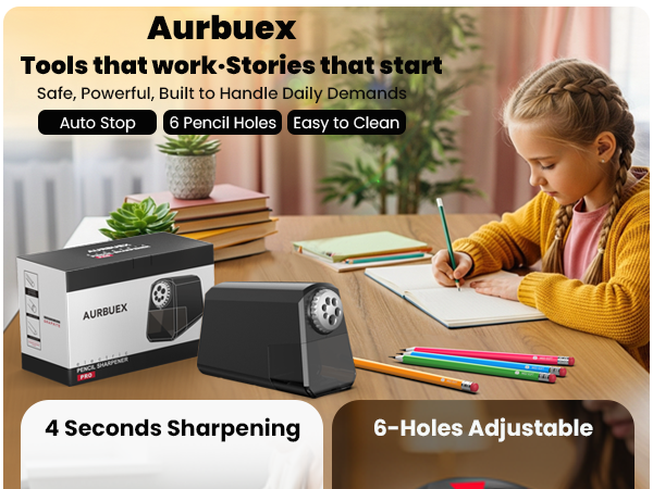 Auto stop electric sharpener