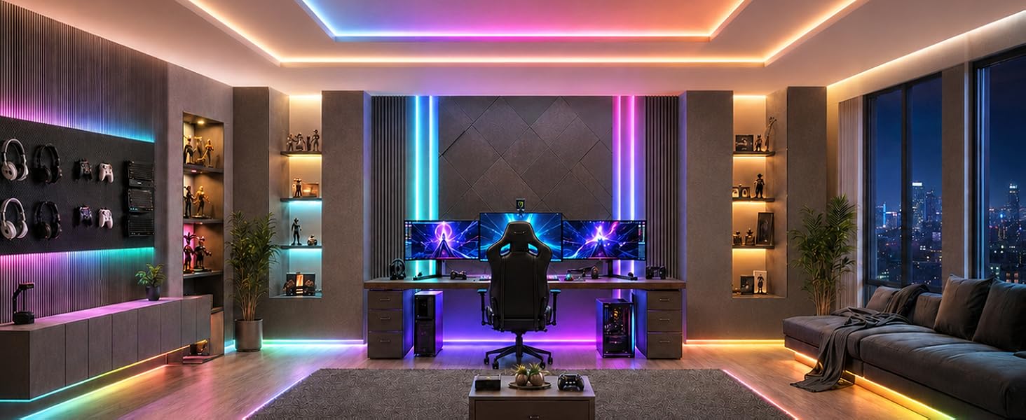 Enhance your combat room with colorful lights