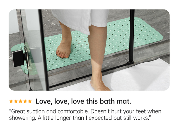 shower safety bath bathtub mat tub bath plastic extra large suction cup soft resistant