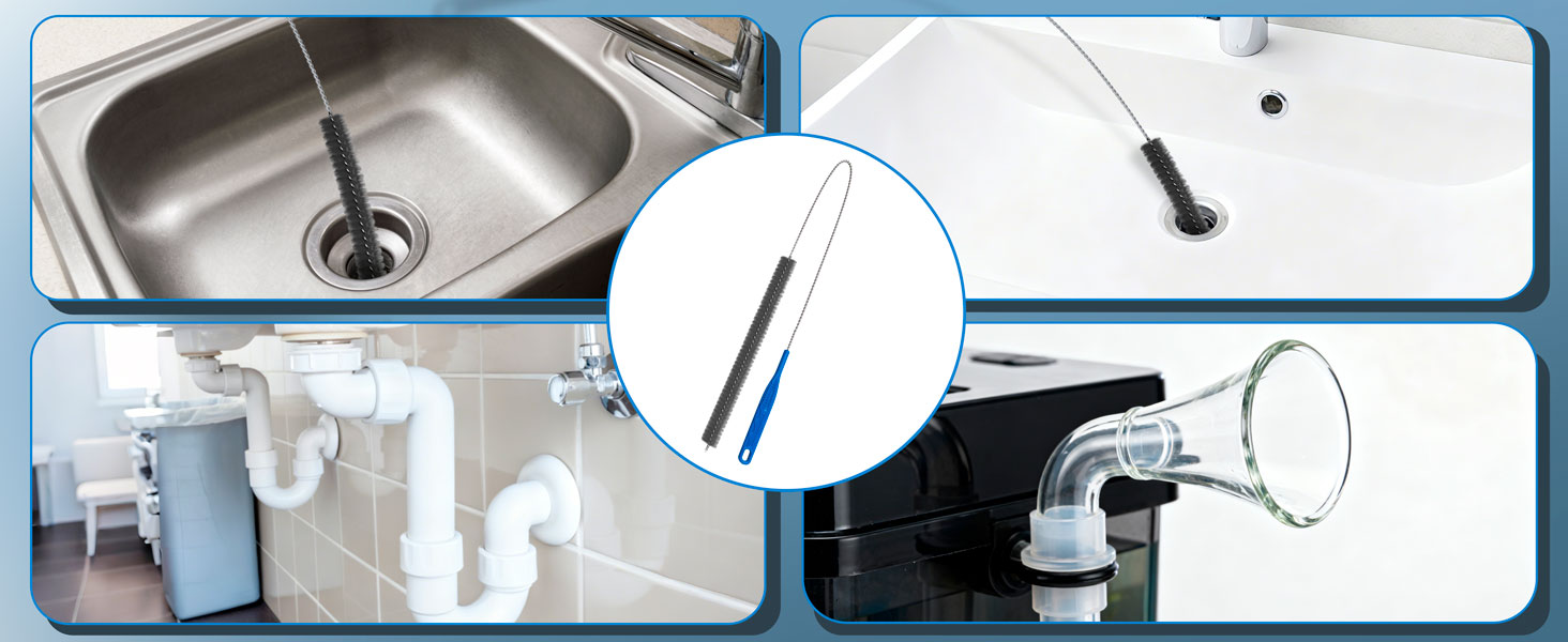 Dryer Vent Brush and Refrigerator Coil Cleaning Brush - Professional Appliance Cleaning Brush Set