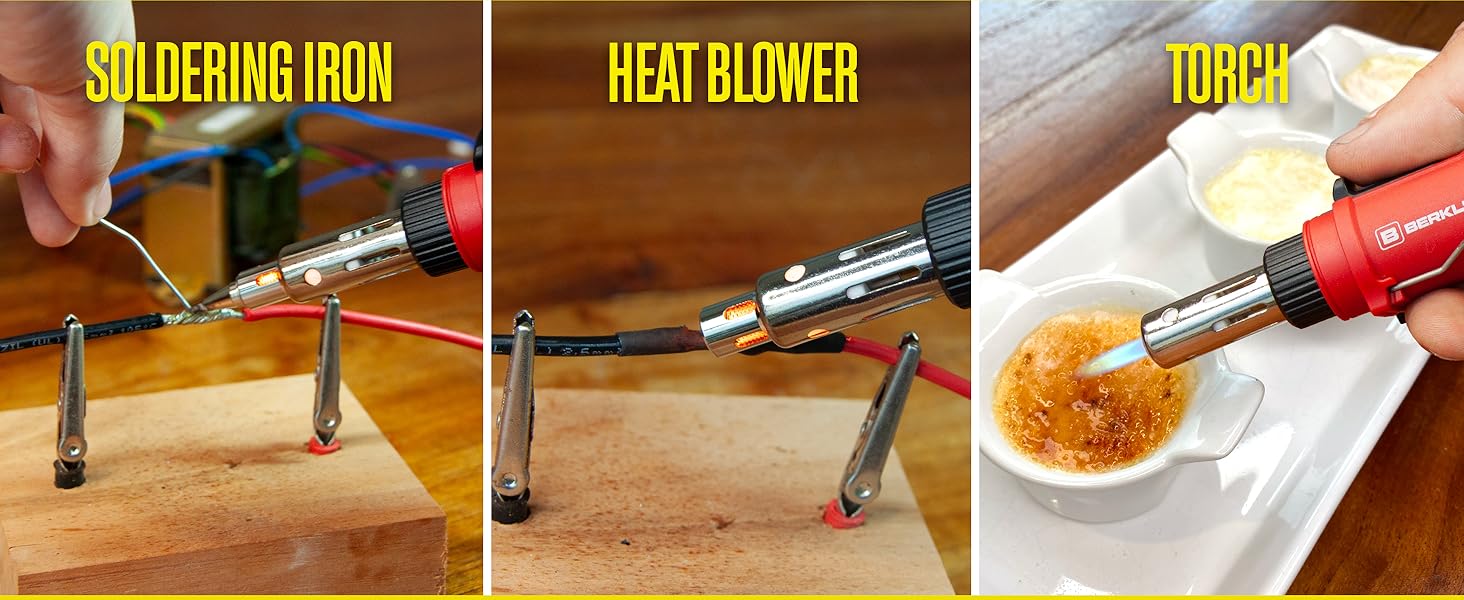 berkling soldering iron butane heat gun torch