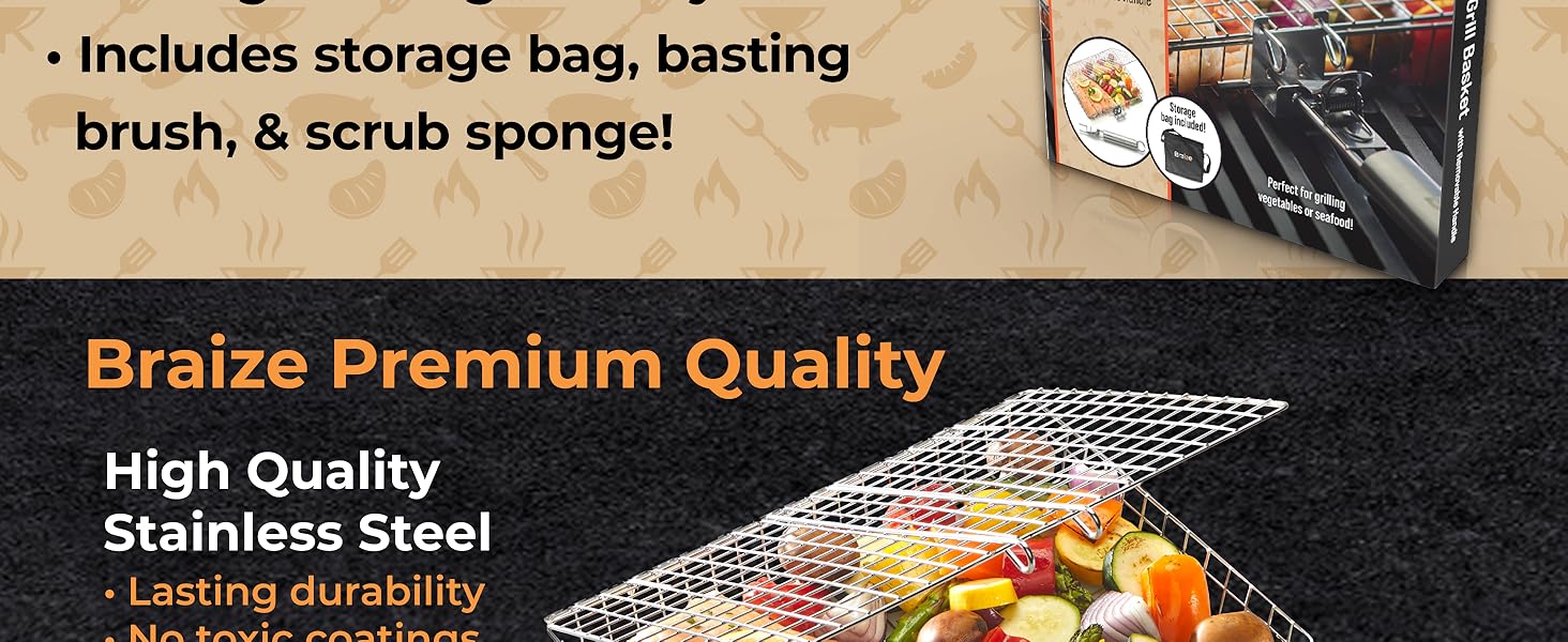 Braize quality girll basket