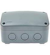 GREENCYCLE 1 Pack HO-038 ABS Dustproof Waterproof IP66 Junction Box Universal Electrical Project ...