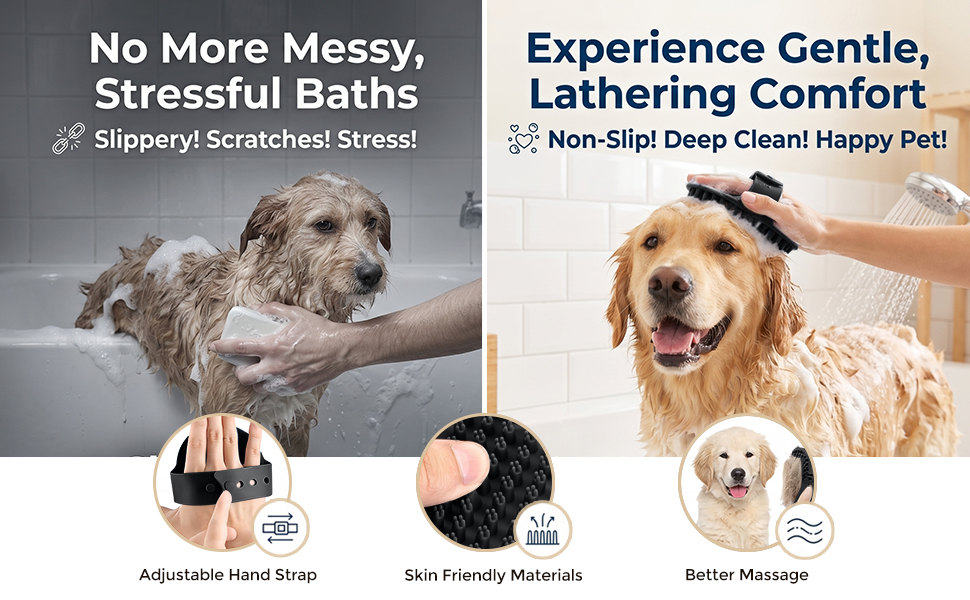 Bath Brush For Dogs and Cats