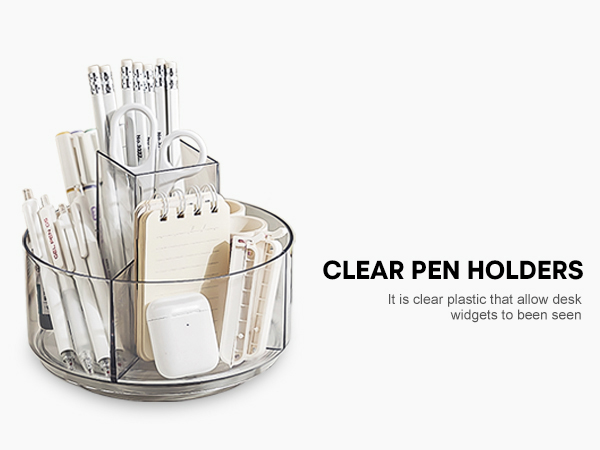 clear pen holders