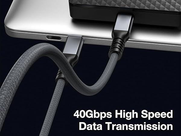 USB4 USBC to USB C Cable Supperspeed 40Gbps Data Sync Transfer 8K HD Display 20gbpb 10gbps 5gbps