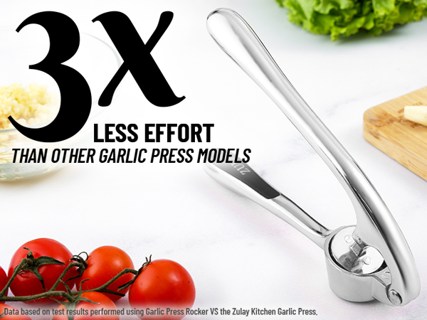 garlic press zulay kitchen crusher mincer happiness easy to squeeze home indoor outdoor