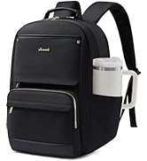 LOVEVOOK Laptop Backpack for Women with Large Capacity Cup Pocket, 15.6 inch Work Purse Travel Ba...