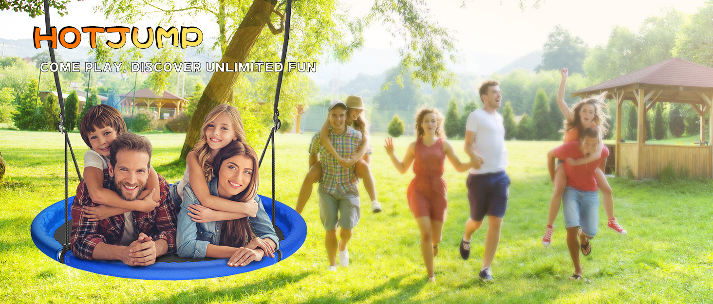 48 inch Saucer Tree Swing for Kids Adult