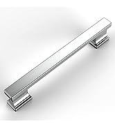 Amerdeco 10 Pack Polished Chrome Cabinet Pulls 5 Inch(128mm) Hole Centers Kitchen Cabinet Handles...
