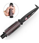 PHOEBE Curling Iron Brush, Dual Voltage Travel-friendly Tourmaline Ceramic Ionic Hair Curler Hot ...