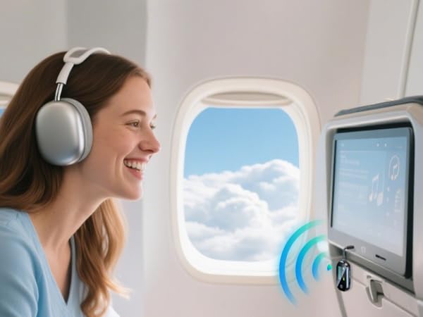 bluetooth adapter for airplane headphones