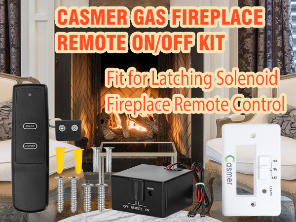 latching solenoid fireplace remote control