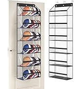 AOODA Clear Over The Door Hat Racks for Baseball Caps, Large Holds up to 72 Caps Hat Storage Orga...