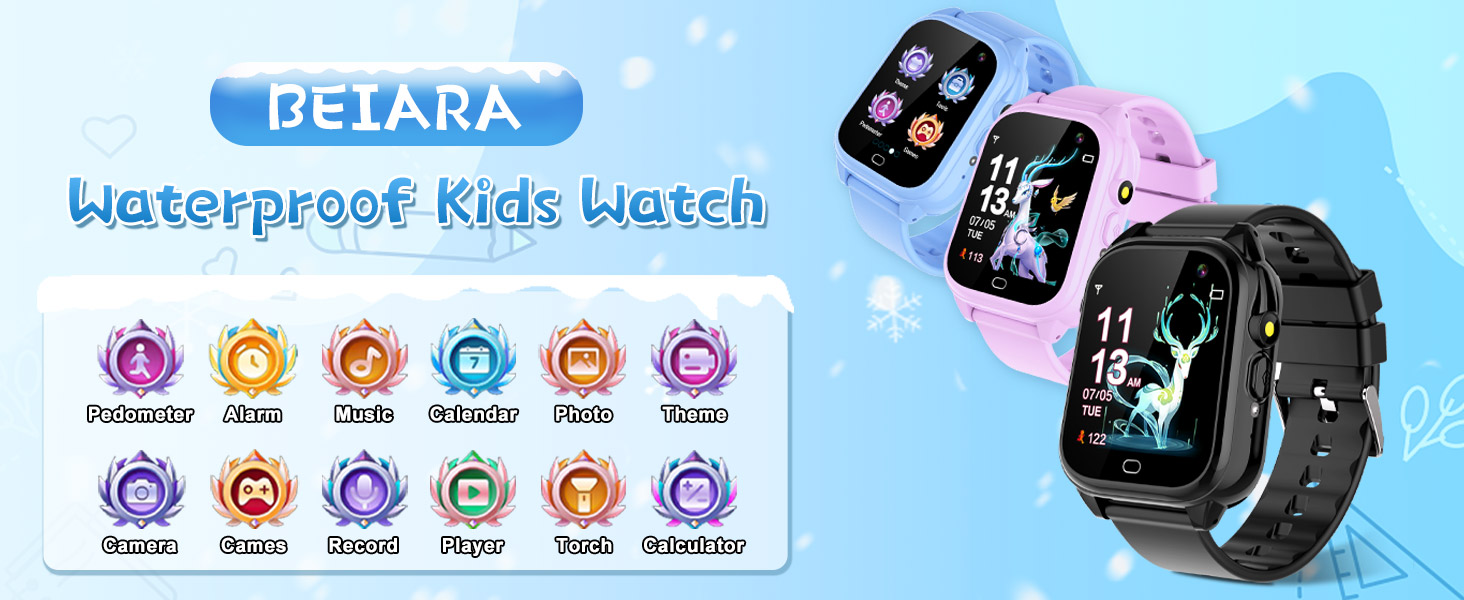 waterproof kids watch