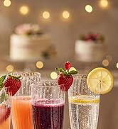WDF 36PCS Clear Champagne Flutes Plastic - 6 OZ Clear Disposable Champagne Flutes Party Supplies ...