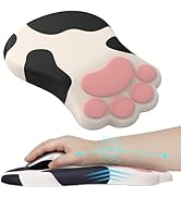 L-SPOUTTO Ergonomic Mouse Pad with Wrist Rest,Cute Cat Paw Mousepad Wrist Support,Comfortable Mas...