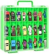 ALCYON Double Sided Toy Storage Organizer Case for Hot Wheels Car, for Matchbox Cars, for Mini To...