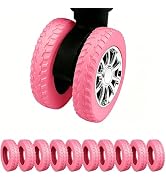 10 Pcs Luggage Wheel Covers, Silicone Protective Covers for 2-2.4" Suitcase Wheels, Upgraded Wear...