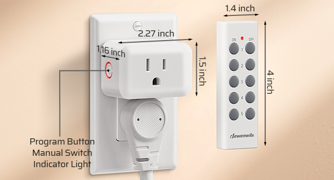 wireless indoor remote control outlet