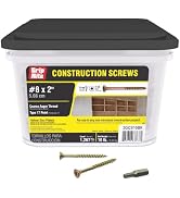 Grip Rite Prime Guard 2GCS10BK T25 Star Drive Construction Screws with Type 17 Tip 10-Pound Box, ...